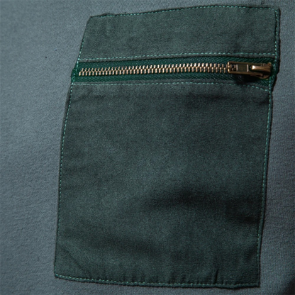 VogeLuxe | Heren sweatshirt met ronde hals en ritszak 6