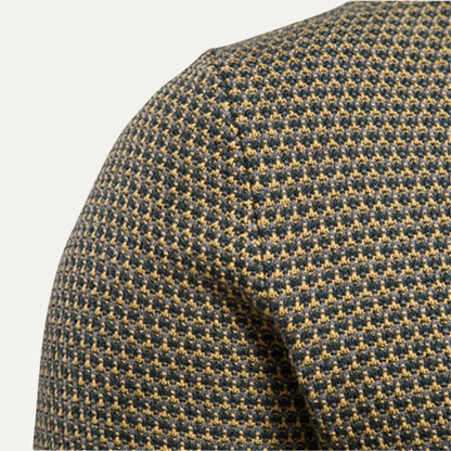 VogeLuxe | Heren tweekleurige textuur trui met ronde hals 1