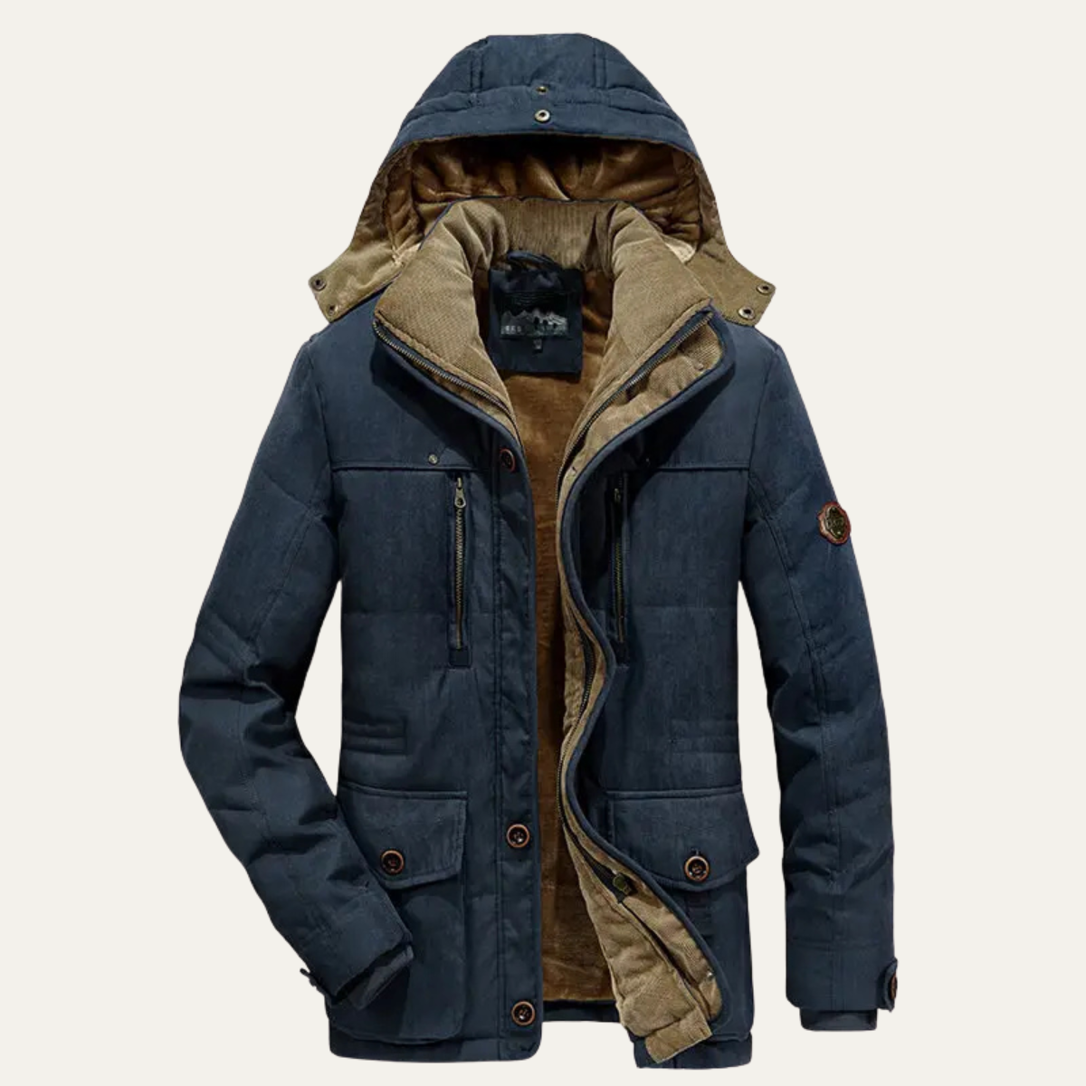 VogeLuxe | Heren winterparka met afneembare capuchon 2