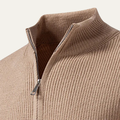 VogeLuxe | Heren wintervest met dikke ribbels en rits 2