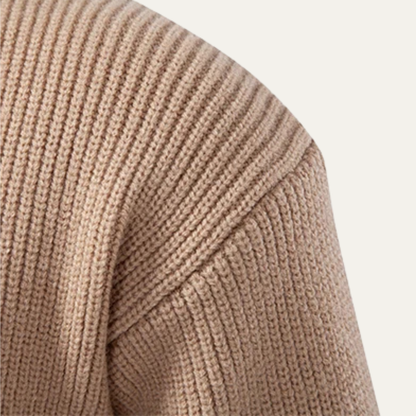 VogeLuxe | Heren wintervest met dikke ribbels en rits 3