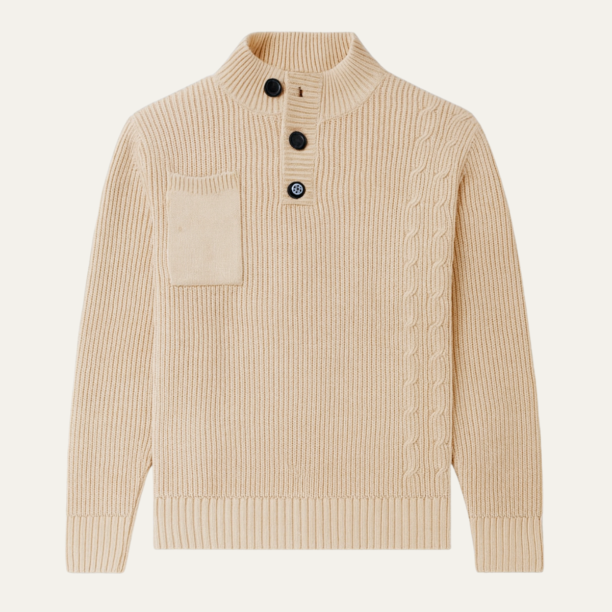 VogeLuxe | Herenjack met opstaande kraag en volledige ritssluiting 1