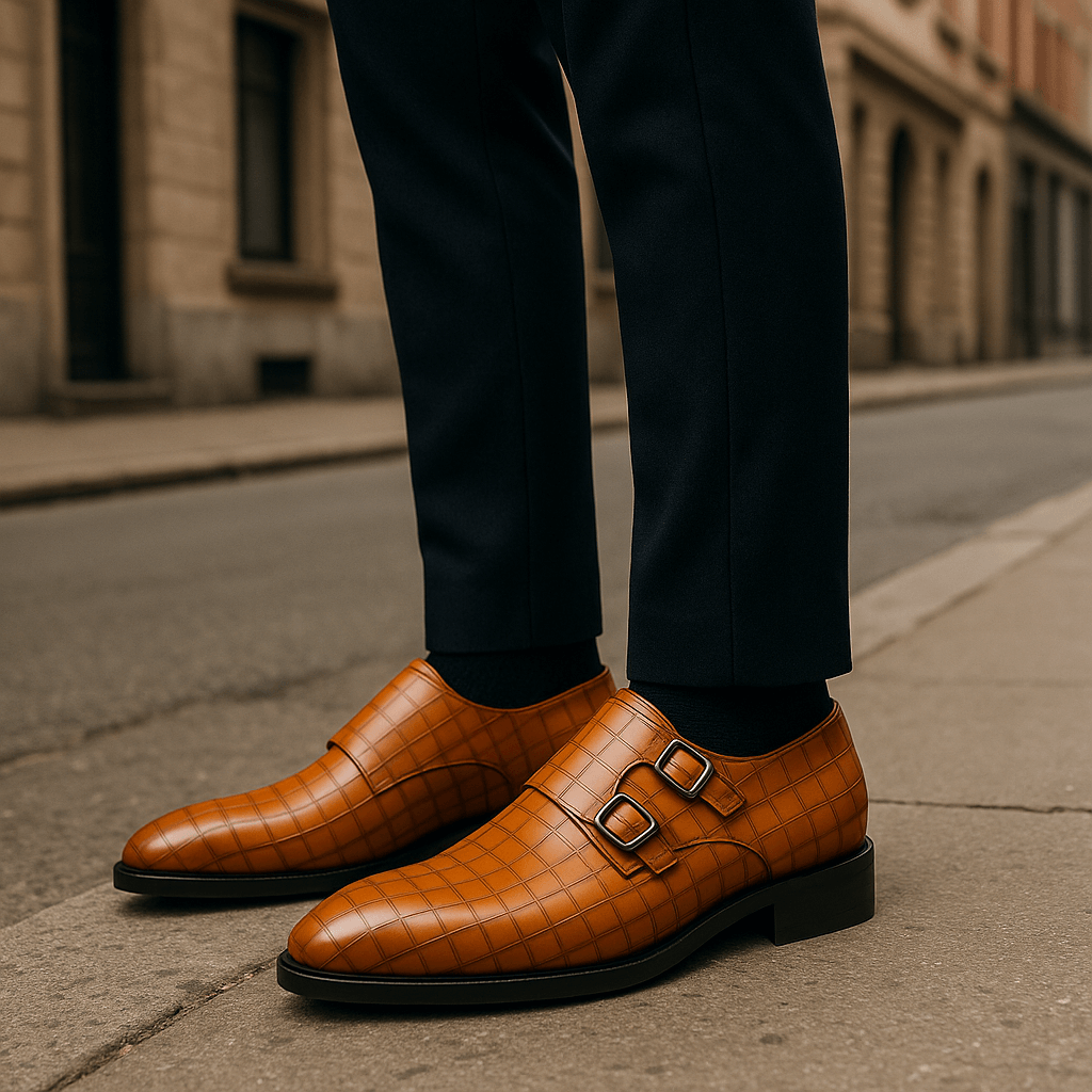 VogeLuxe | Herenschoenen met vierkante neus en gesp 2