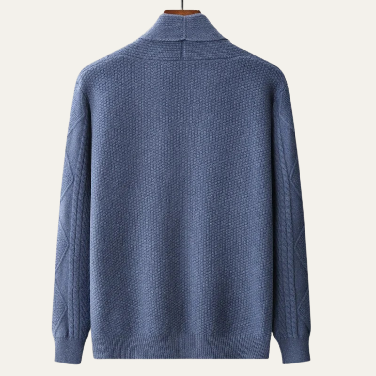 VogeLuxe | Herenvest met sjaalkraag en knoopjes 1