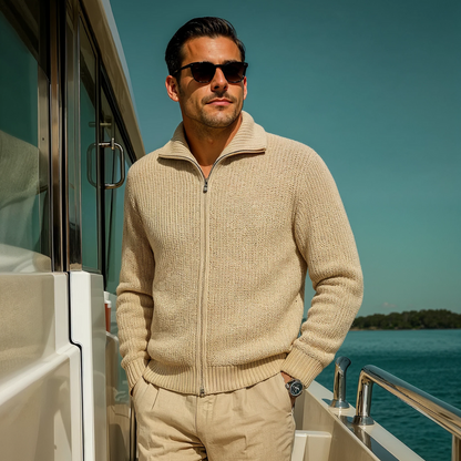 VogeLuxe | Herenvest met volledige ritssluiting 1