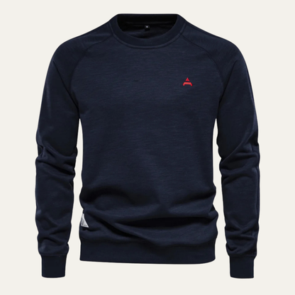 VogeLuxe | Klassieke katoenen sweatshirt met ronde hals voor heren 5