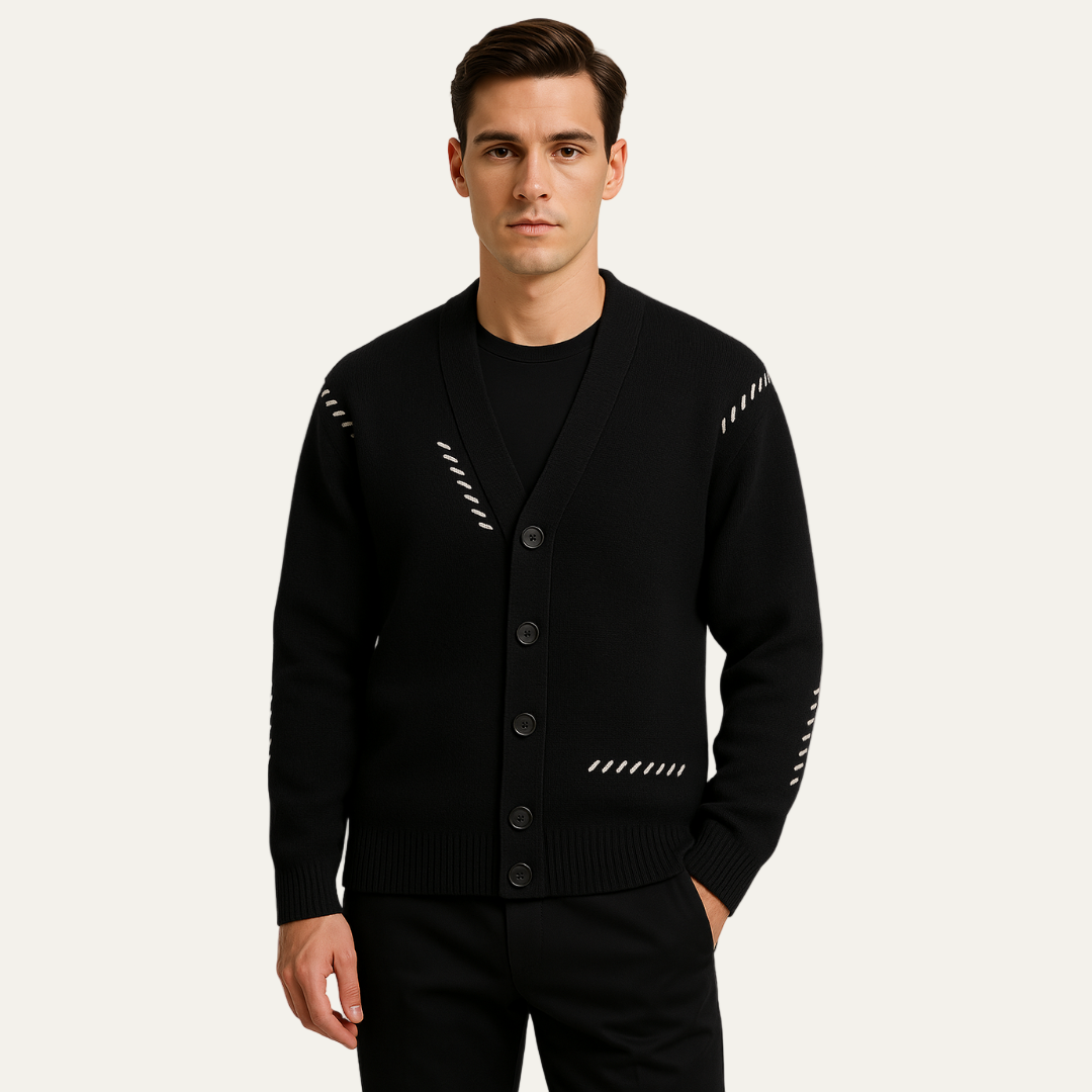 VogeLuxe | Minimalistisch V-hals vest voor heren 1