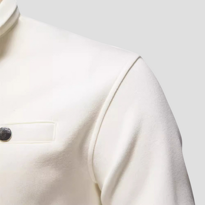 VogeLuxe | Minimalistische herentrui met kwartrits 3