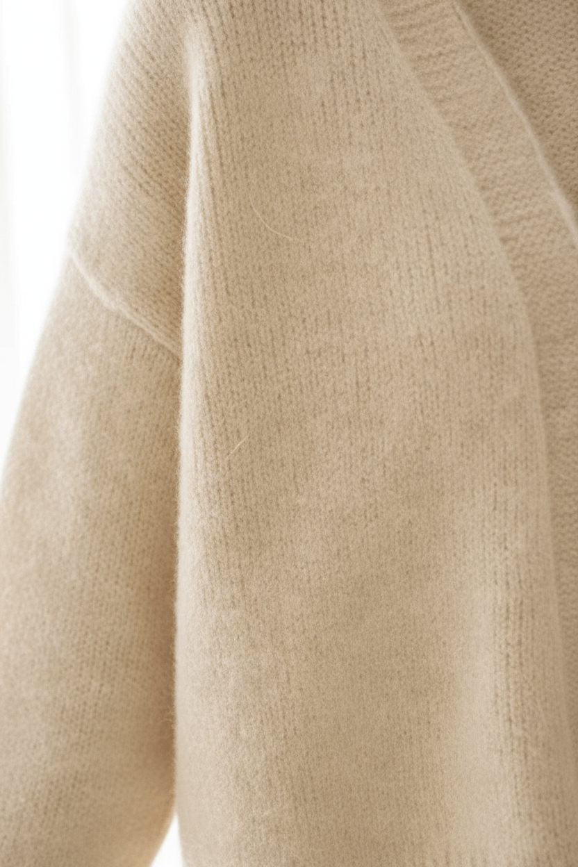 VogeLuxe | Oversized Fuzzy Knit Button Cardigan voor dames 4