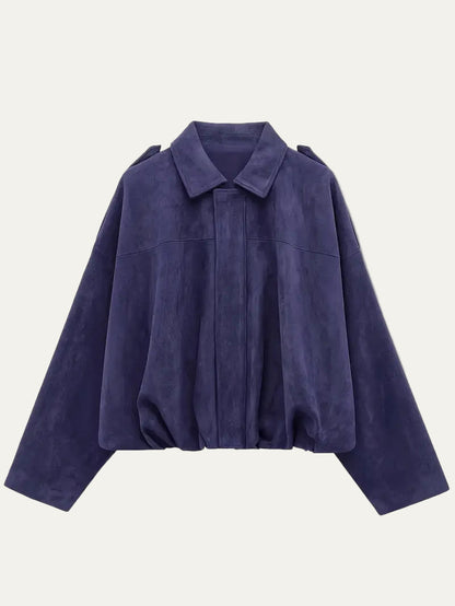 VogeLuxe | Oversized cropped bomberjack voor dames 8