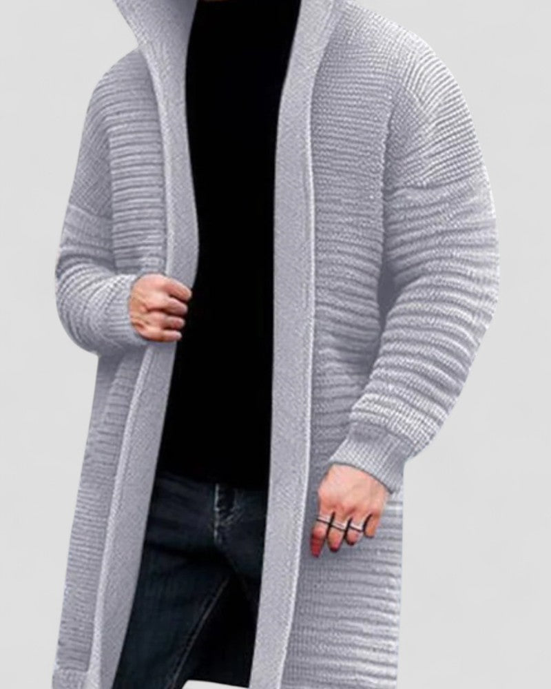 VogeLuxe | Oversized grofgebreide cardigan voor heren 2