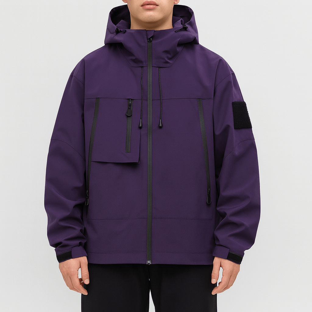 VogeLuxe | Waterdichte outdoorjas met meerdere zakken voor heren 3