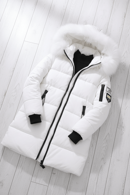 VogeLuxe | Winterparka met capuchon en bontkraag voor dames 7