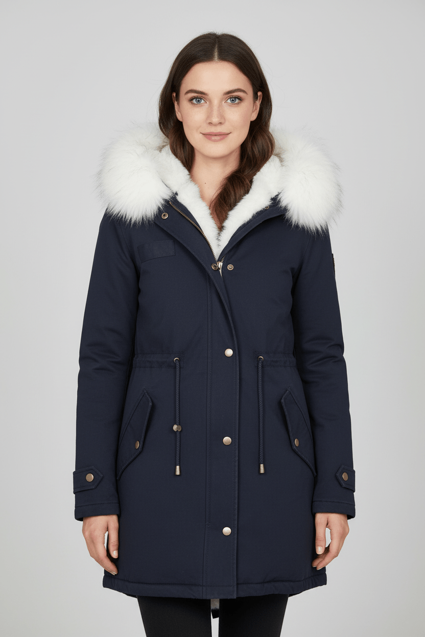 VogeLuxe | Winterparka met capuchon en bontvoering voor dames 1