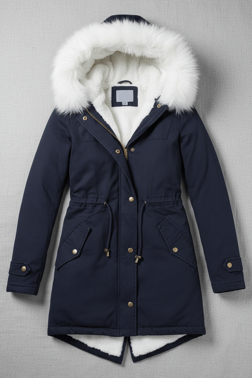 VogeLuxe | Winterparka met capuchon en bontvoering voor dames 6