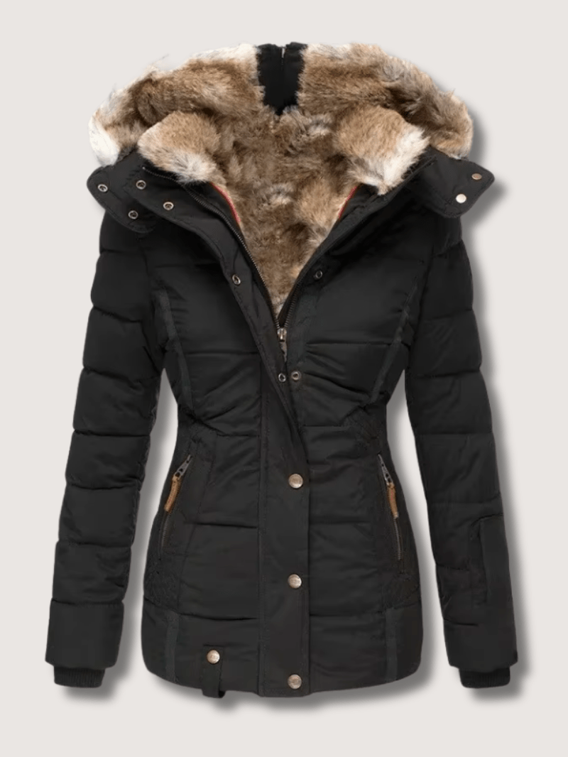 VogeLuxe | Winterparka met getailleerde taille voor dames 1