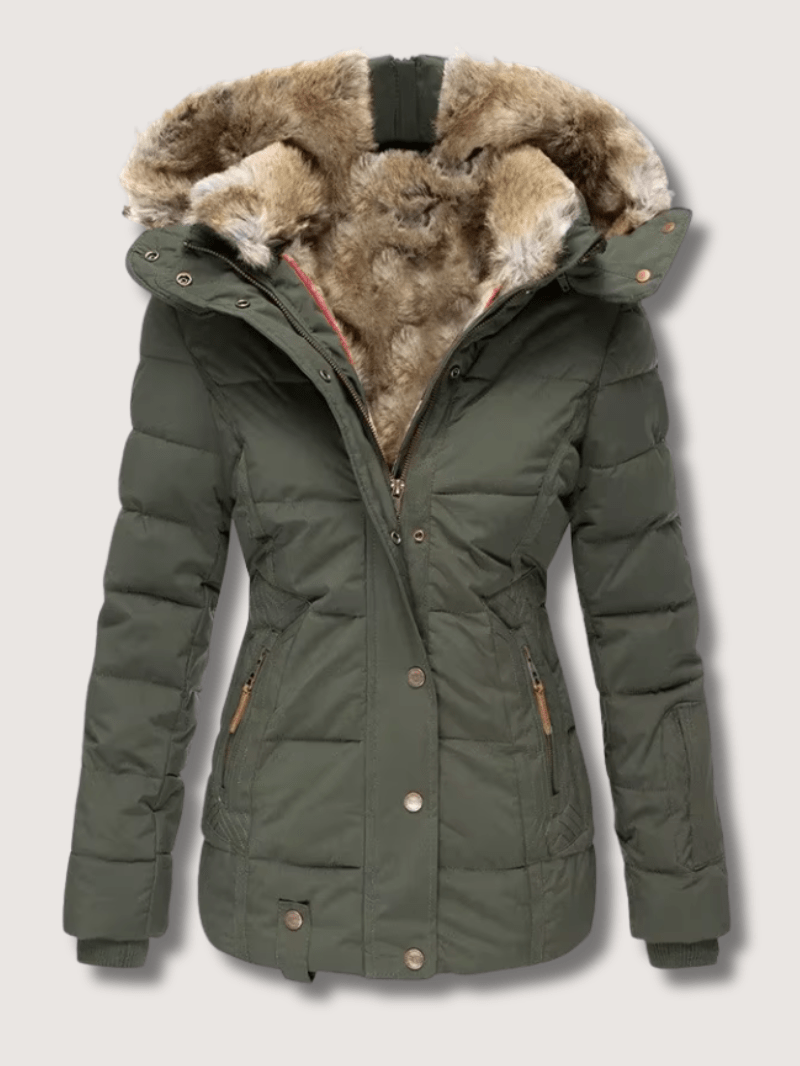 VogeLuxe | Winterparka met getailleerde taille voor dames 2