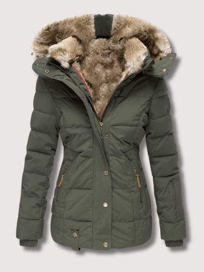 VogeLuxe | Winterparka met getailleerde taille voor dames 2