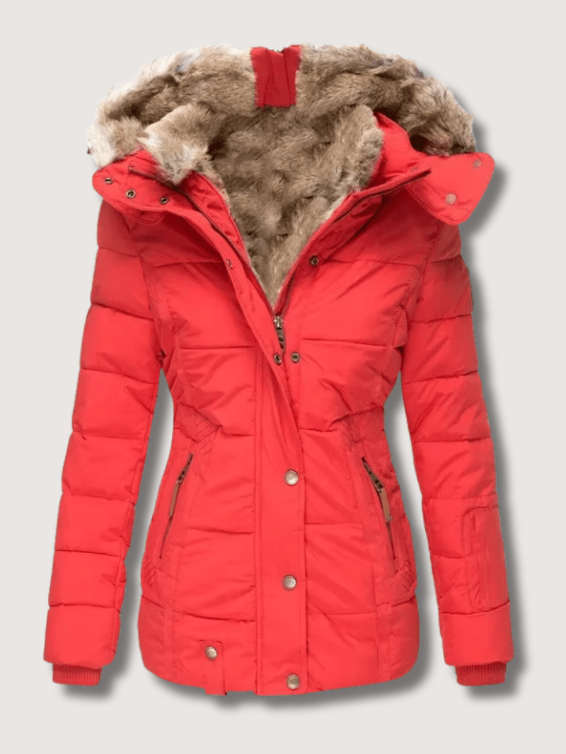VogeLuxe | Winterparka met getailleerde taille voor dames 3