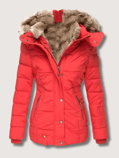 VogeLuxe | Winterparka met getailleerde taille voor dames 3