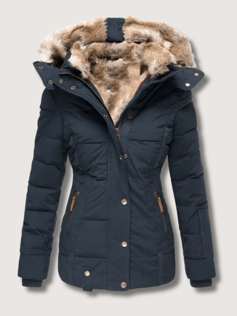 VogeLuxe | Winterparka met getailleerde taille voor dames 4