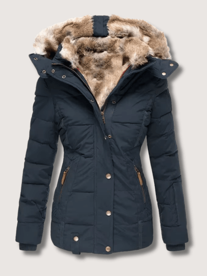 VogeLuxe | Winterparka met getailleerde taille voor dames 4