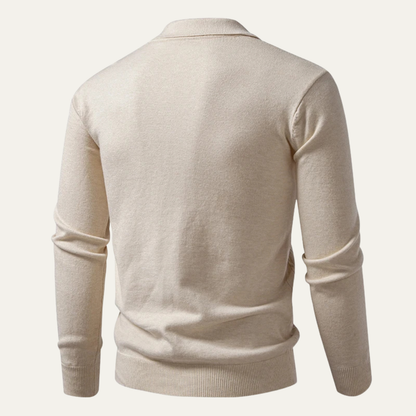 VogeLuxe | Zachte katoenen kabeltrui voor heren 2