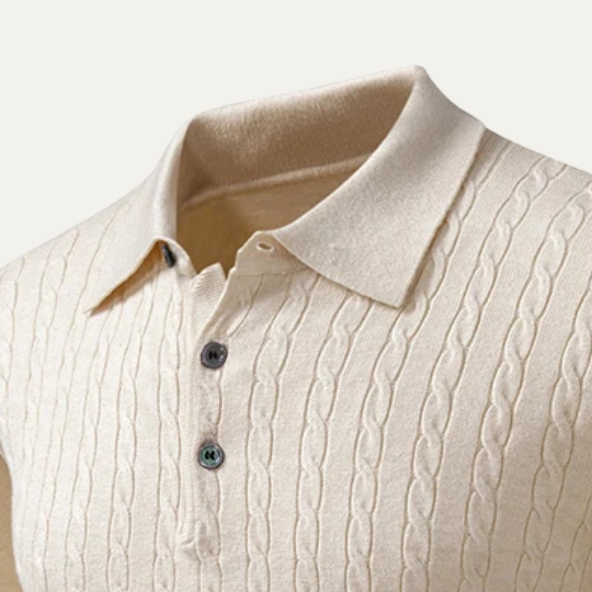 VogeLuxe | Zachte katoenen kabeltrui voor heren 3