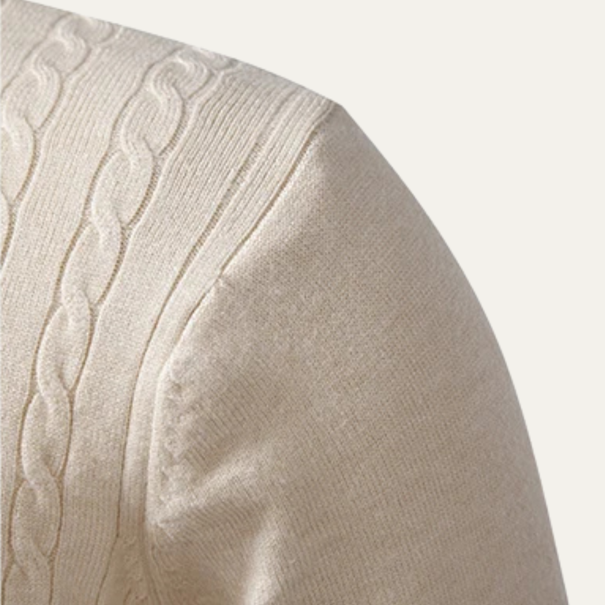 VogeLuxe | Zachte katoenen kabeltrui voor heren 4