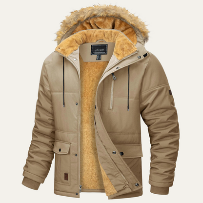 VogeLuxe | Zware Sherpa Parka met capuchon voor heren 3