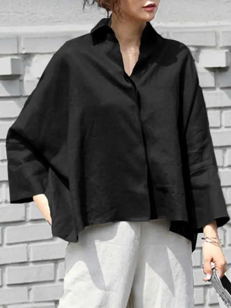 Mira Chic Dames Herfst Blouse voor Stijlvolle Vrouwen