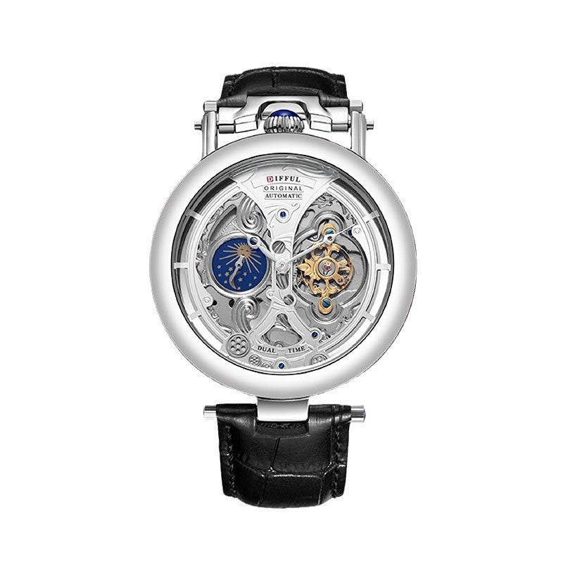 Vortex | Elegant Automatisch Herenhorloge met Skelet Wijzerplaat 3