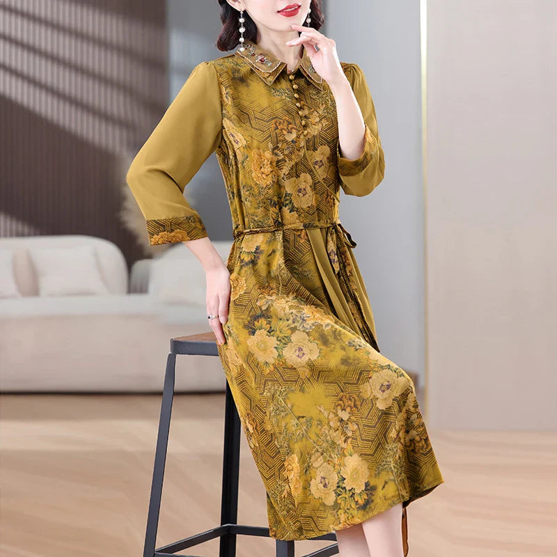 Zonnestraal Mode Boho Bloemen Maxi Jurk voor Zomerse Avonden