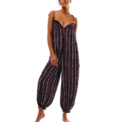 Aurora Dames Boho Bloemen Jumpsuit voor Vrijheid en Zelfexpressie