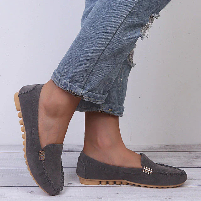 Dames Platte Casual Schoenen Comfortabel Leer