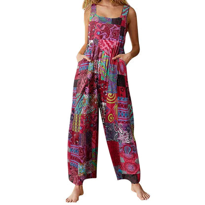 Nova Dames Etnische Jumpsuit voor Zomerse Avonturen