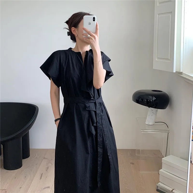 Stijlvolle Franse Dame Jurk voor Zomerse Elegance