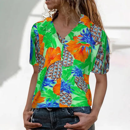 Island Essence Tropische Hawaiian Blouse