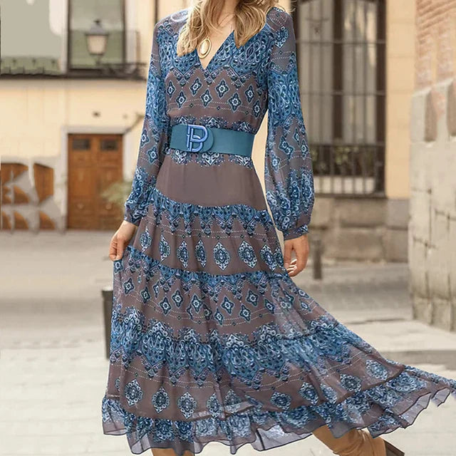 Elegante Lange Barokke Jurk van ChicElegance