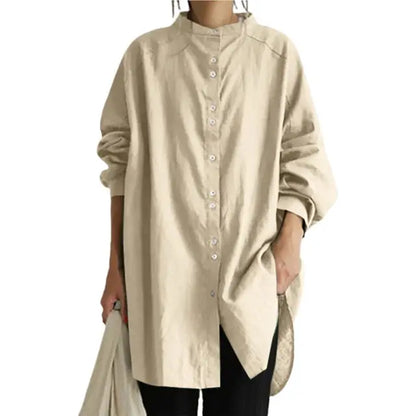 Stijlvolle Dames Lange Blouse