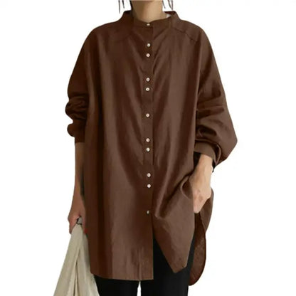 Stijlvolle Dames Lange Blouse
