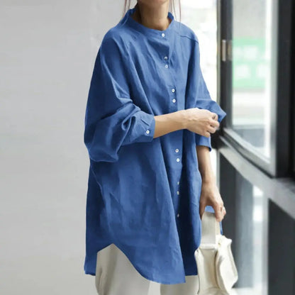 Stijlvolle Dames Lange Blouse