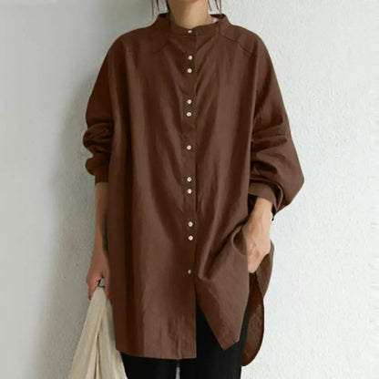 Stijlvolle Dames Lange Blouse