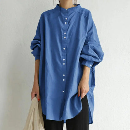 Stijlvolle Dames Lange Blouse
