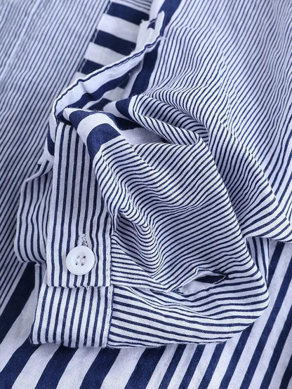 Voorjaarsfris Gestreepte Tuniek Fleur Chic