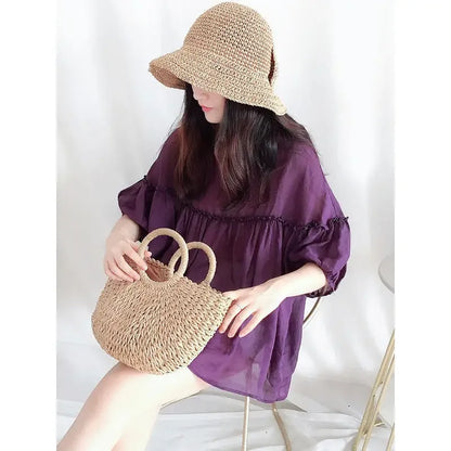 Elegante Koreaanse Stijl Zomerblouse
