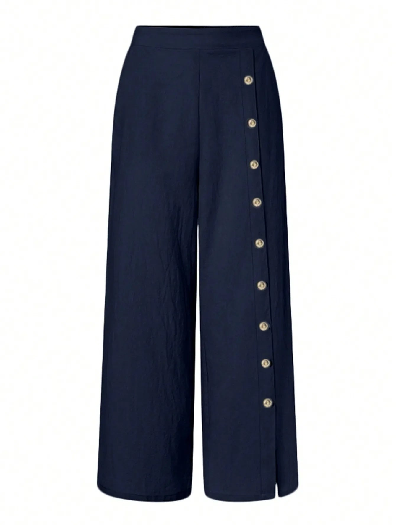 Damesmode Elastische Taille Wijde Pijpen Broek