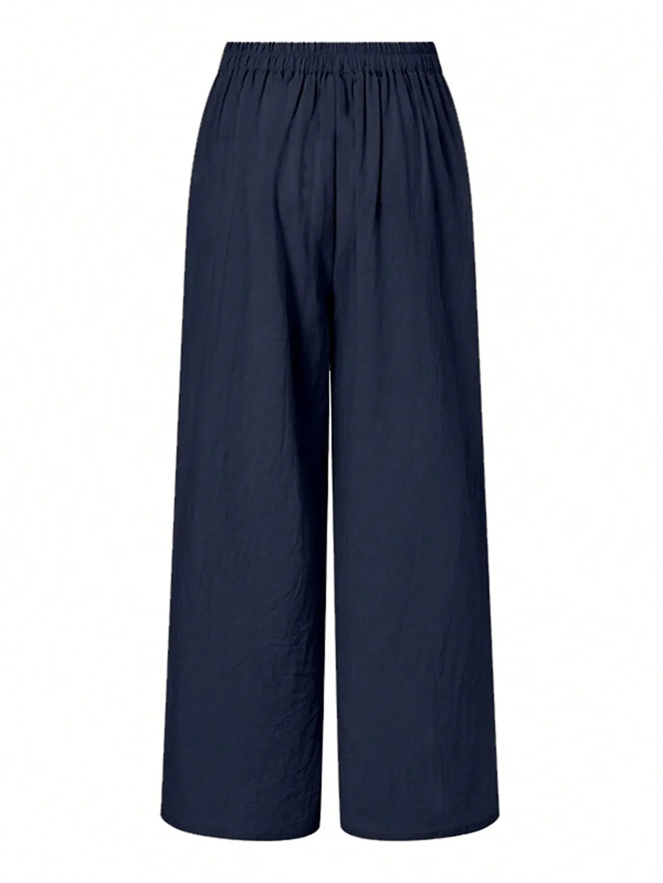 Damesmode Elastische Taille Wijde Pijpen Broek