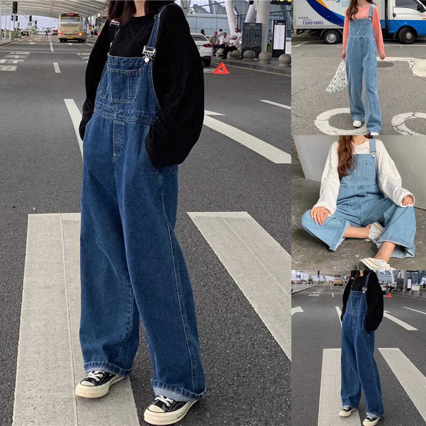 Amara Denim Jumpsuit voor Trendy Vrouwen