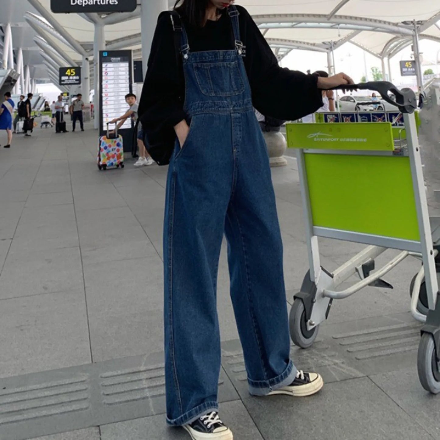 Amara Denim Jumpsuit voor Trendy Vrouwen